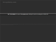 Tablet Screenshot of im-systems.com